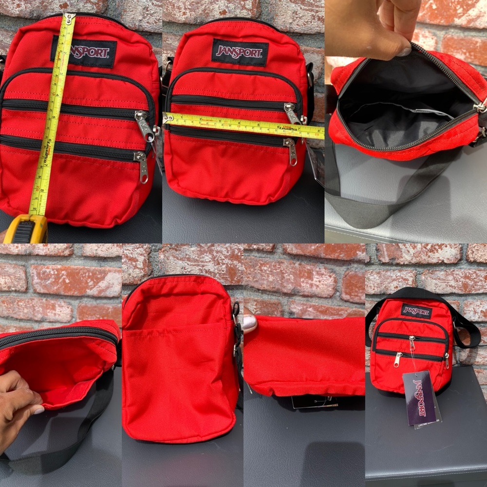 NWT Red Jansport sling bag/cross body